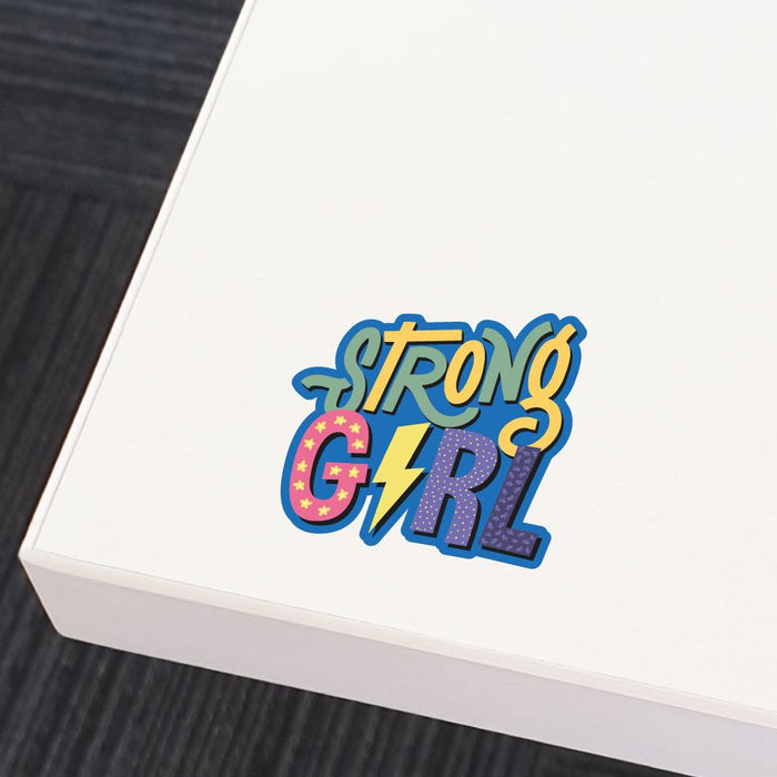 Strong Girl Sticker Decal