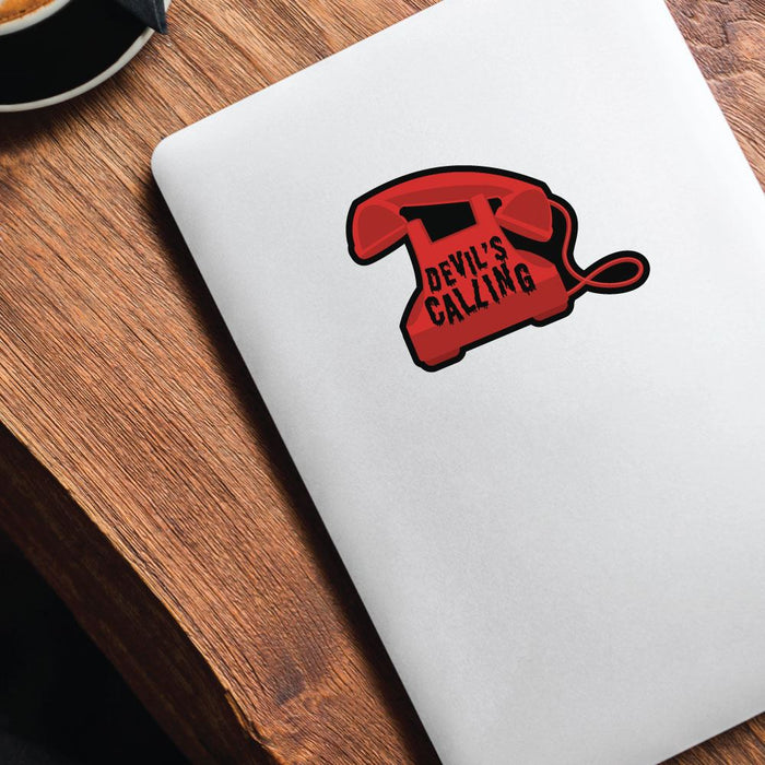 Devil Is Calling Phone Sticker Decal