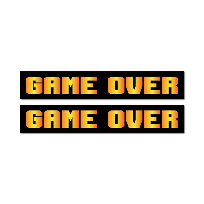 2X You Died Game Over Sticker Decal