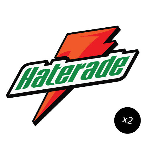 2X Haterade Jdm Sticker Decal