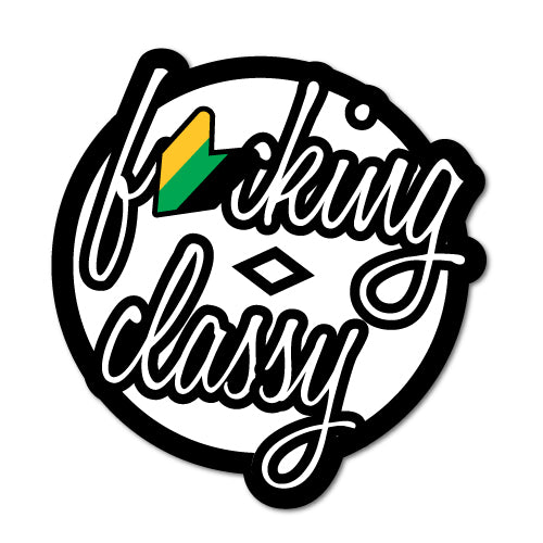 Fcking Classy Leaf Sticker Decal