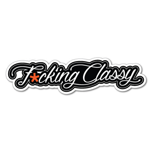 Fcking Classy Orange Star Jdm Sticker Decal