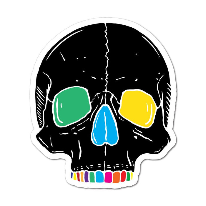 Rainbow Skull Sticker Decal
