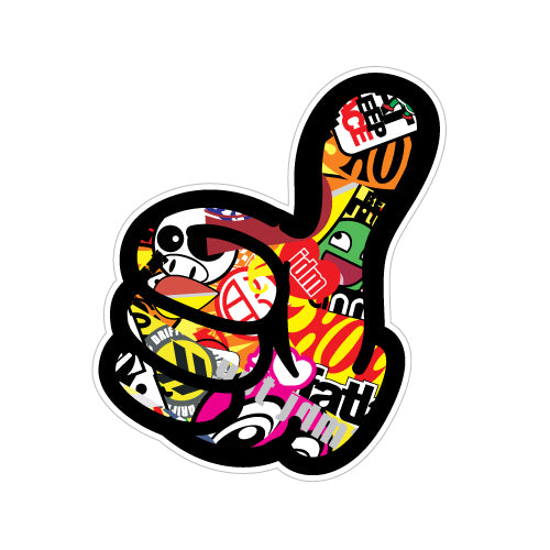 Thumb Up Stickerbomb Jdm Sticker Decal