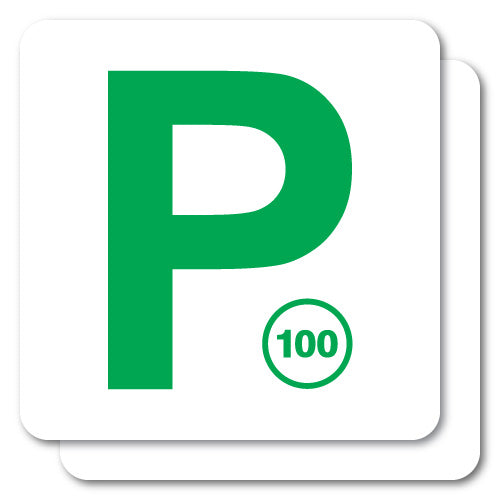2X P Plate Green Qld Jdm Sticker Decal