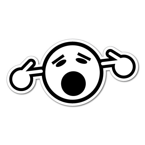 Too Loud Ear Plugged Jdm Sticker Decal