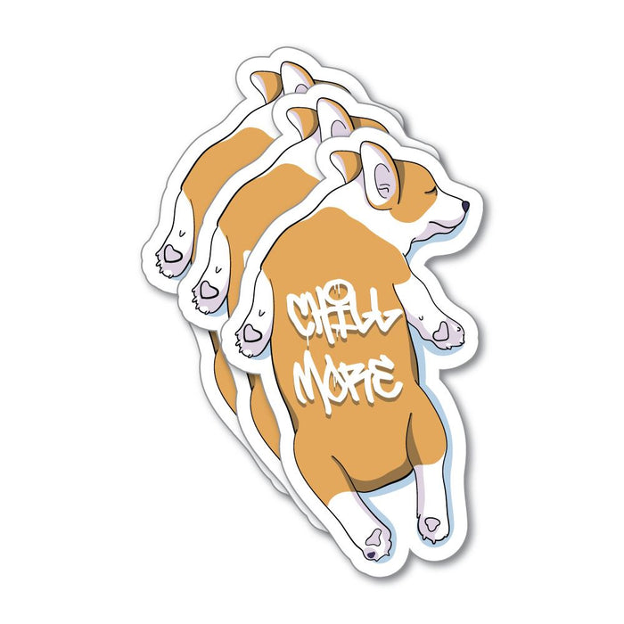 3X Chill More Sticker Decal