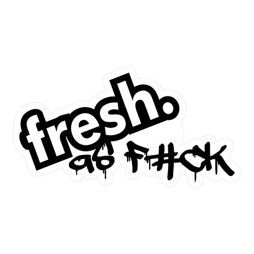 Fresh As Fck Scribble Jdm Sticker Decal