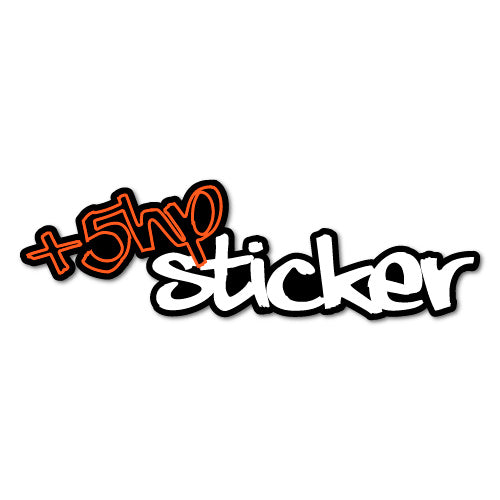 '+5Hp Sticker Decal