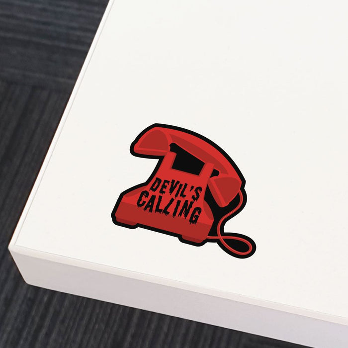 Devil Is Calling Phone Sticker Decal
