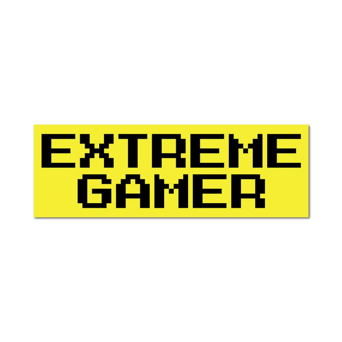Warning Extreme Video Gamer Sticker Decal
