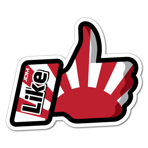 Fb Like Japan Rising Sun Jdm Sticker Decal