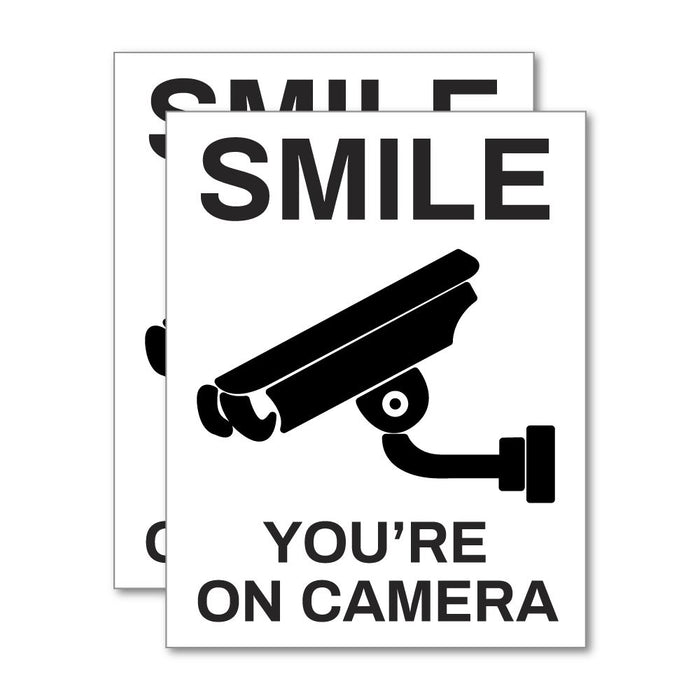 2X You Are On Camera Sticker Decal