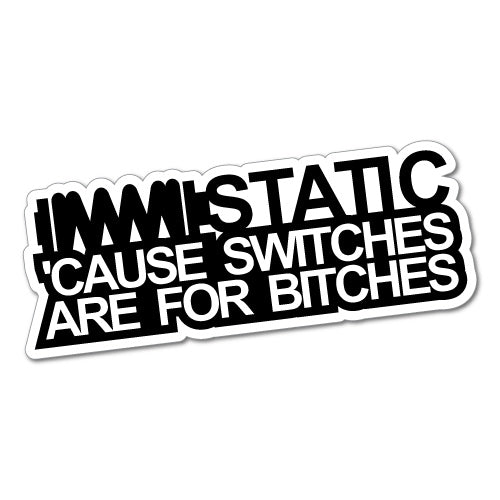 Static No Switches Jdm Car Sticker Decal