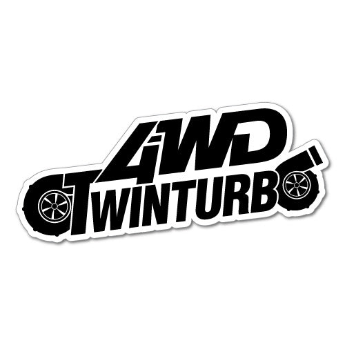 4Wd Twin Turbo Jdm Sticker Decal
