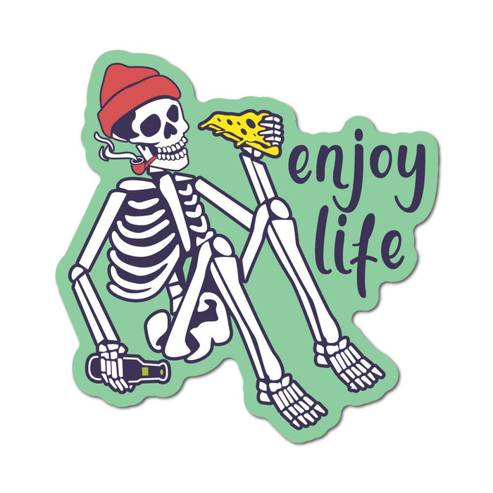 Skeleton Enjoy Life Sticker Decal