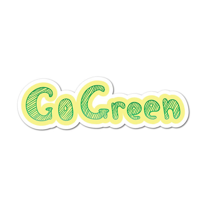 Go Green Sticker Decal