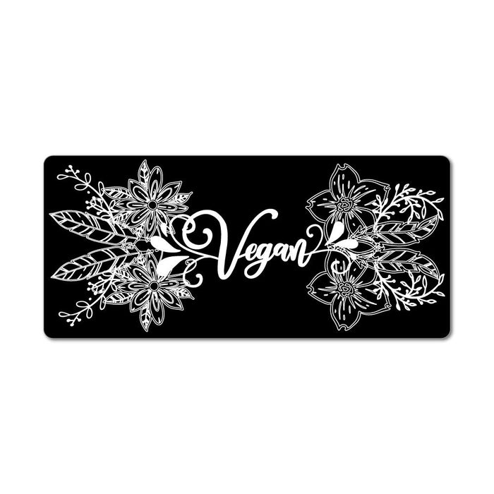 Vegan Floral Patterns Leaves Pretty Nature Car Sticker Decal