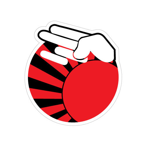 Sun Shocker Round Jdm Sticker Decal