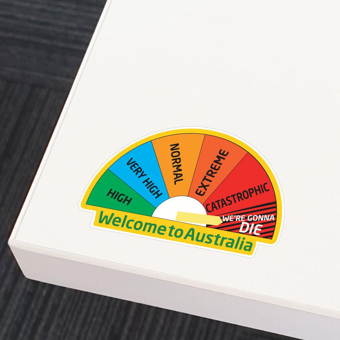 Australian Fire Danger Sticker Decal