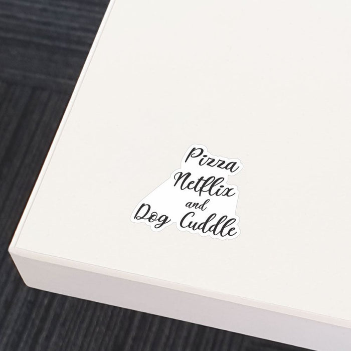 Dog Cuddles Sticker Decal