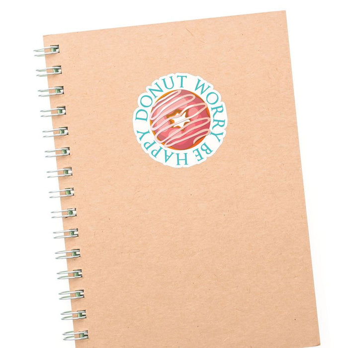 Donut Worry Be Happy Sticker Decal