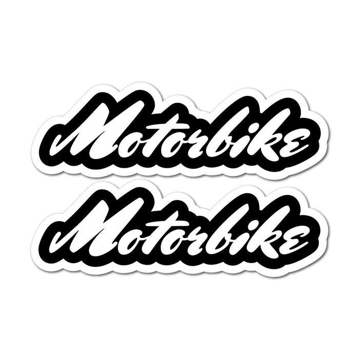 2X Motorbike Sticker Decal