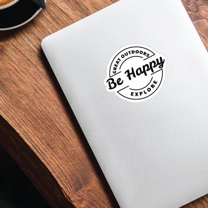 Be Happy Great Outdoors Explore Sticker Decal