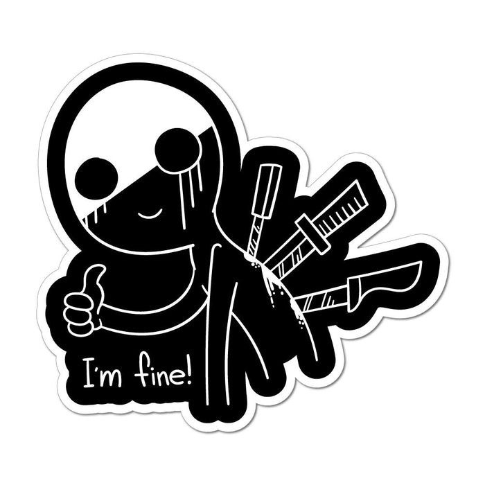 Im Fine Laptop Car Sticker Decal