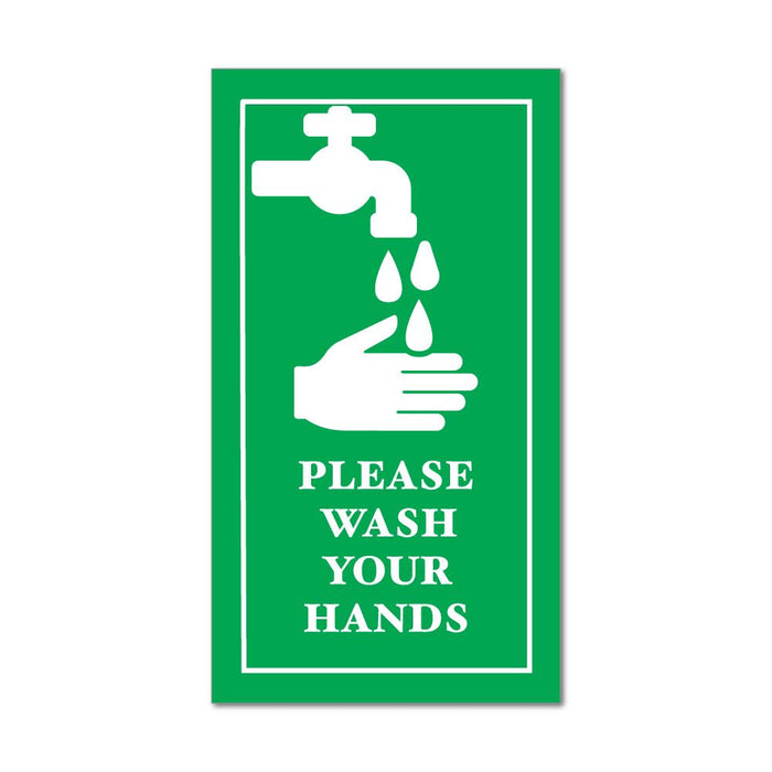 Please Wash Your Hands Sign Car Sticker Decal