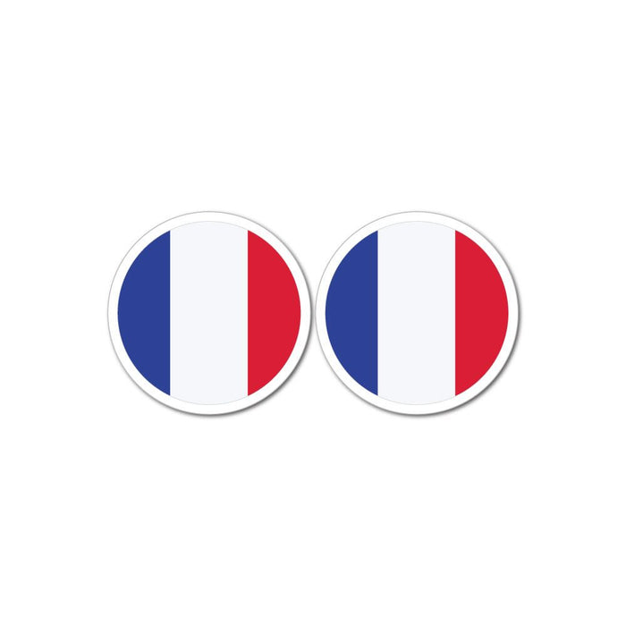 French Flag X2 Sticker Decal