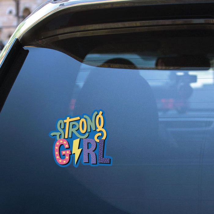 Strong Girl Sticker Decal