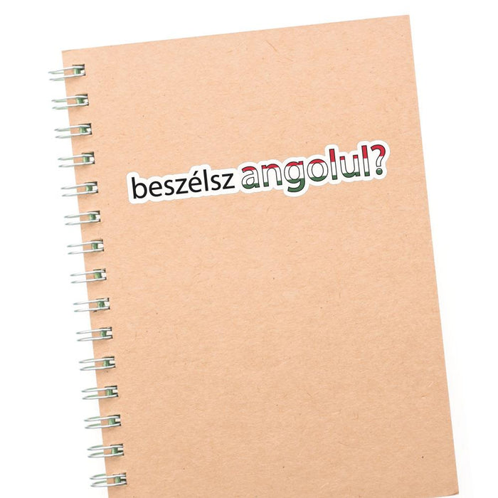 Beszelsz Angolul Hungarian Speak English Sticker Decal