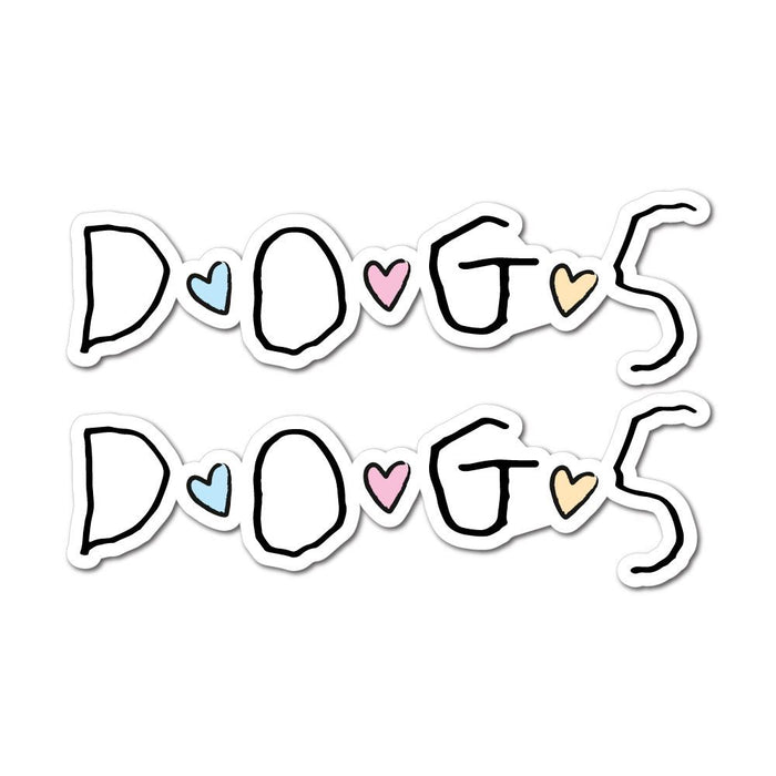2X Dogs Sticker Decal