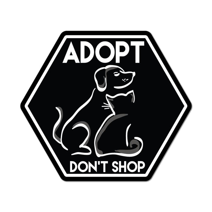 Adopt Don't Shop Pet Cat Dog Animal Lover Rescue Car Sticker Decal