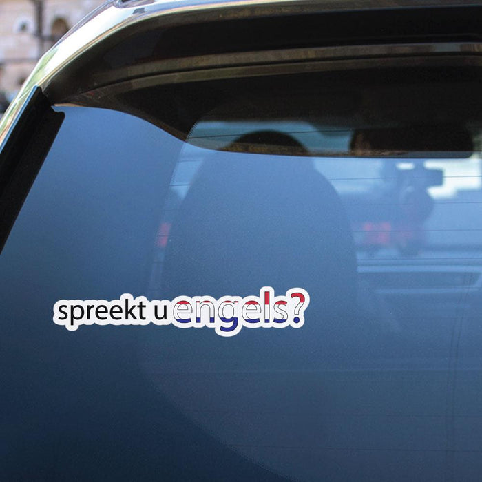 Spreekt U Engels Dutch Speak English Sticker Decal