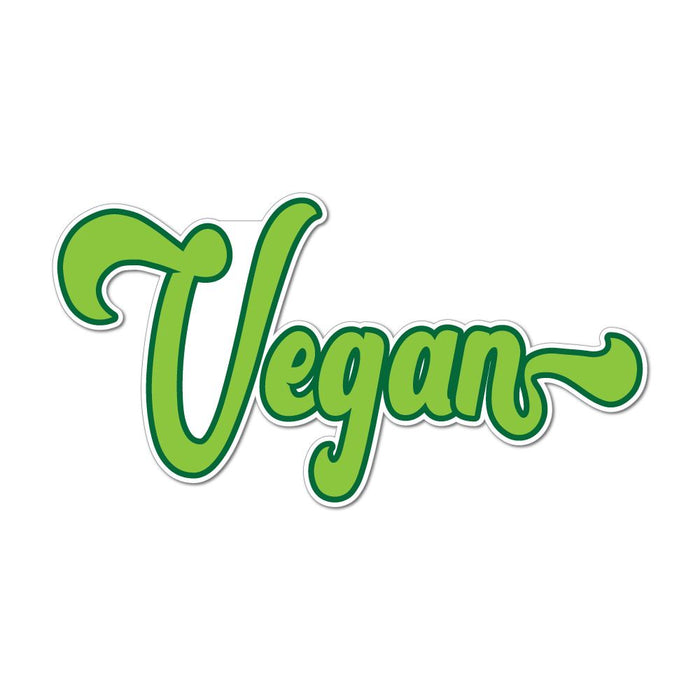 Vegan Green Vegetarian Healthy Animals Vegetables Enviornment Car Sticker Decal