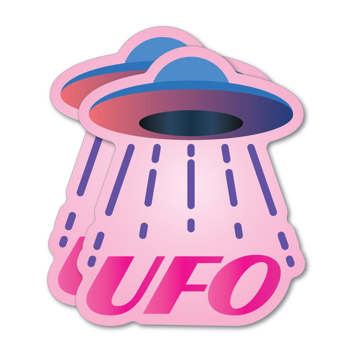 2X Unidentified Flying Object Sticker Decal