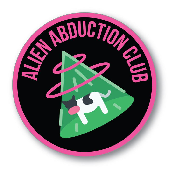 Alien Abduction Club Sticker Decal