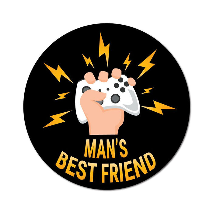 Gaming Is A Mans Best Friend Sticker Decal