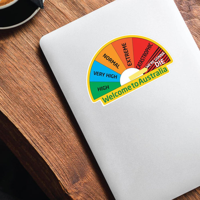 Australian Fire Danger Sticker Decal