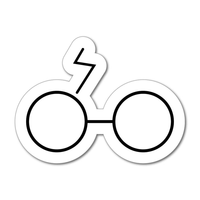Wizard glasses scar Car Sticker Decal