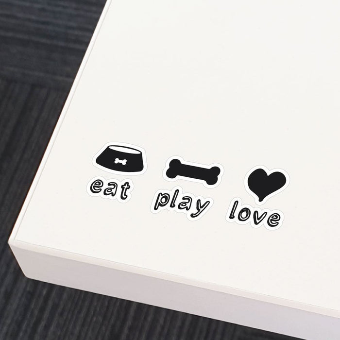 Eat Play Love Sticker Decal