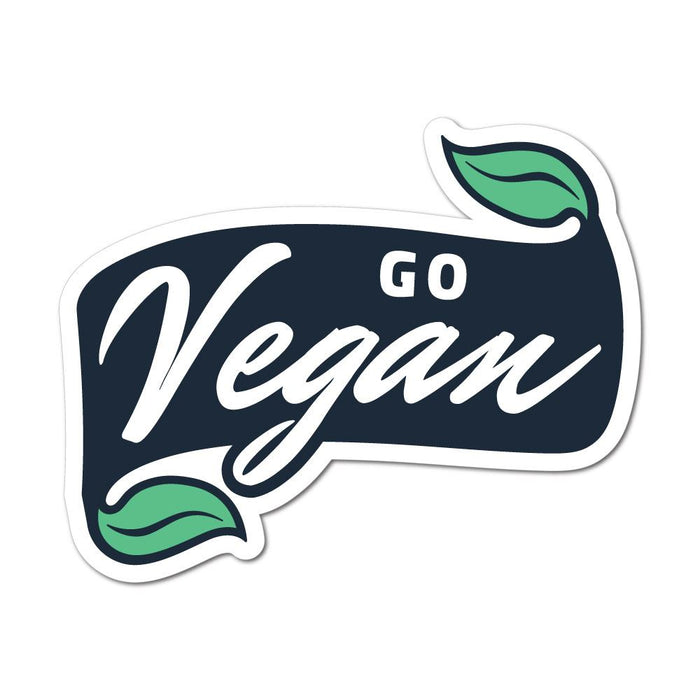 Go Vegan Banner Sticker Decal