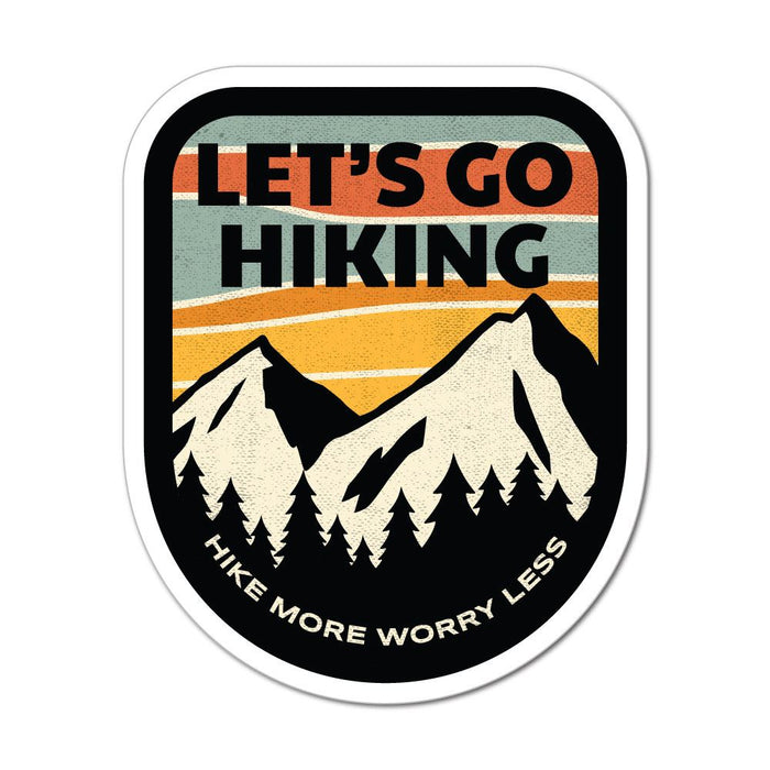 Lets Go Hiking Sticker Decal