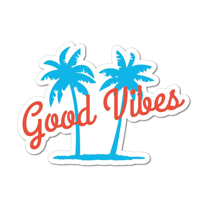 Palm Tree Good Vibes Sticker Decal