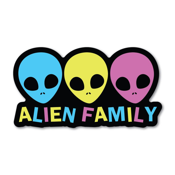 Alien Family Sticker Decal