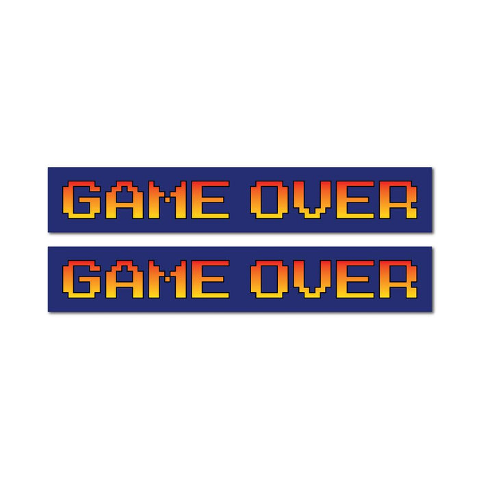 2X You Died Game Over Sticker Decal
