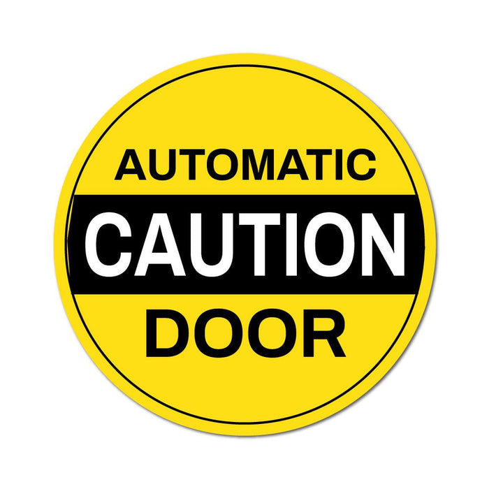 Automatic Caution Door Sticker Decal
