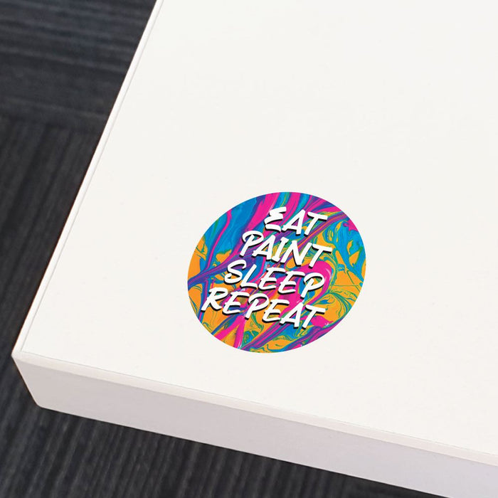 Eat Paint Sleep Repeat Sticker Decal